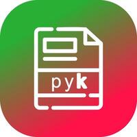 pyk creativo icona design vettore