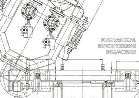 coperchio. disegni di ingegneria vettoriale. fabbricazione di strumenti meccanici. sfondi astratti tecnici. illustrazione tecnica vettore