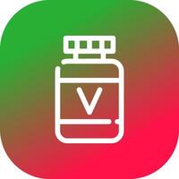 vitamina creativo icona design vettore