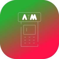 ATM macchina creativo icona design vettore