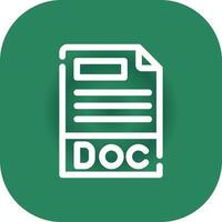 doc file formato creativo icona design vettore