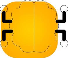 neuroni circuito creativo icona design vettore