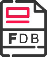 fdb creativo icona design vettore