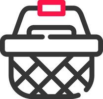 picnic cestino creativo icona design vettore