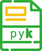 pyk creativo icona design vettore