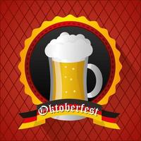 illustrazione di celebrazione dell'oktoberfest, design del festival della birra vettore