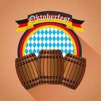 illustrazione di celebrazione dell'oktoberfest, design del festival della birra vettore