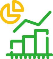 statistico analisi creativo icona design vettore