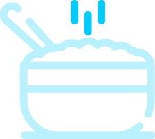 porridge creativo icona design vettore