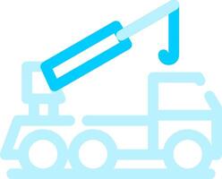 gru camion creativo icona design vettore