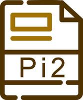 pi2 creativo icona design vettore