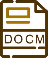 docm creativo icona design vettore