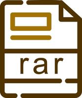 rar creativo icona design vettore