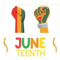 juneteenth indipendenza giorno design vettore