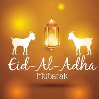 eid ul adha mubarak sfondo design vettore