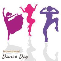 vettore illustrazione di internazionale danza giorno saluto