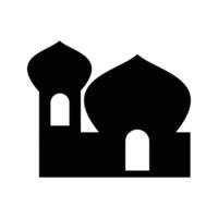 moschea icona nel di moda piatto stile isolato su bianca sfondo. moschea simbolo per il tuo ragnatela luogo disegno, logo, app, ui. vettore