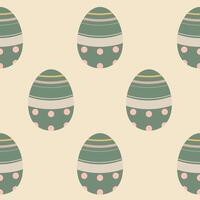 Pasqua uova senza soluzione di continuità modello, Pasqua simbolo, decorativo vettore elementi, Pasqua uova semplice modello