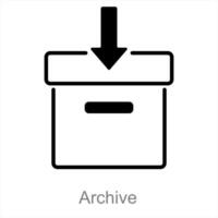 archivio e file icona concetto vettore