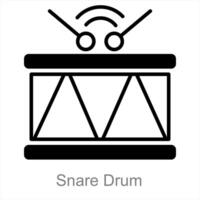 laccio tamburo e musica icona concetto vettore