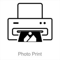 foto Stampa e telecamera icona concetto vettore
