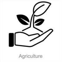 agricoltura e agricoltura icona concetto vettore