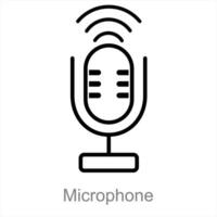 microfono e suono icona concetto vettore