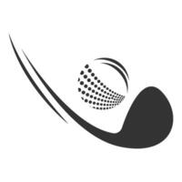 golf logo vettore illustrazione design