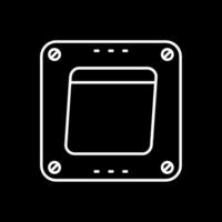 switch linea rovesciato icona vettore
