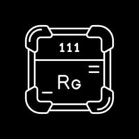 roentgenio linea rovesciato icona vettore