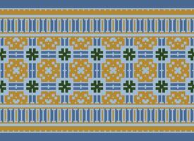 pixel annate attraversare punto tradizionale etnico modello paisley fiore ikat sfondo astratto azteco africano indonesiano indiano senza soluzione di continuità modello per tessuto Stampa stoffa vestito tappeto le tende e sarong vettore