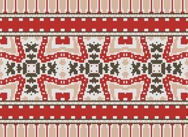 pixel annate attraversare punto tradizionale etnico modello paisley fiore ikat sfondo astratto azteco africano indonesiano indiano senza soluzione di continuità modello per tessuto Stampa stoffa vestito tappeto le tende e sarong vettore