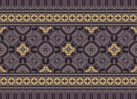 annate attraversare punto tradizionale etnico modello paisley fiore ikat sfondo astratto azteco africano indonesiano indiano senza soluzione di continuità modello per tessuto Stampa stoffa vestito tappeto le tende e sarong vettore