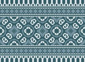 pixel annate attraversare punto tradizionale etnico modello paisley fiore ikat sfondo astratto azteco africano indonesiano indiano senza soluzione di continuità modello per tessuto Stampa stoffa vestito tappeto le tende e sarong vettore