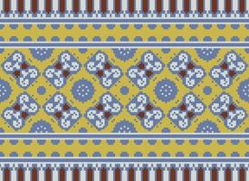 annate attraversare punto tradizionale etnico modello paisley fiore ikat sfondo astratto azteco africano indonesiano indiano senza soluzione di continuità modello per tessuto Stampa stoffa vestito tappeto le tende e sarong vettore