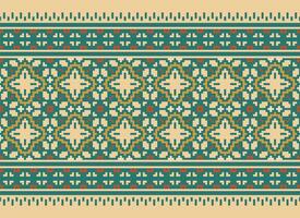 annate attraversare punto tradizionale etnico modello paisley fiore ikat sfondo astratto azteco africano indonesiano indiano senza soluzione di continuità modello per tessuto Stampa stoffa vestito tappeto le tende e sarong vettore