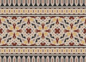 africano attraversare punto ricamo su sfondo.geometrico etnico orientale senza soluzione di continuità modello tradizionale.azteco stile astratto vettore illustrazione.disegno per trama, tessuto, abbigliamento, avvolgimento, tappeto.