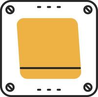 switch spellato pieno icona vettore