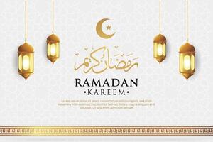 vettore elegante lussuoso Ramadan, eid al-fitr, islamico sfondo decorativo saluto carta