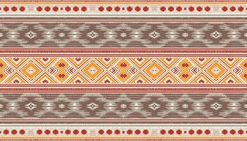 navajo tribale vettore senza soluzione di continuità modello. nativo americano ornamento. etnico Sud occidentale arredamento stile. boho geometrico ornamento. vettore senza soluzione di continuità modello. messicano lenzuolo, tappeto. intrecciata tappeto illustrazione