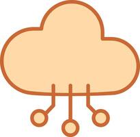 icona del vettore di cloud computing