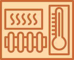 riscaldamento elemento vettore icona