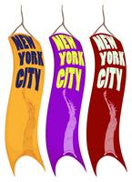 Banner design per New York City vettore