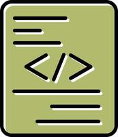 pezzo di codice vettore icona