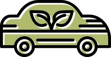 ecologia auto vettore icona