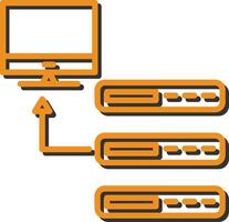 icona di vettore del database
