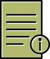 informazione documento vettore icona