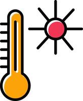 temperatura vettore icona