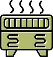 convezione riscaldatore vettore icona