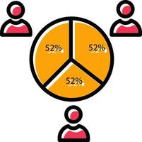 candidato statistiche vettore icona